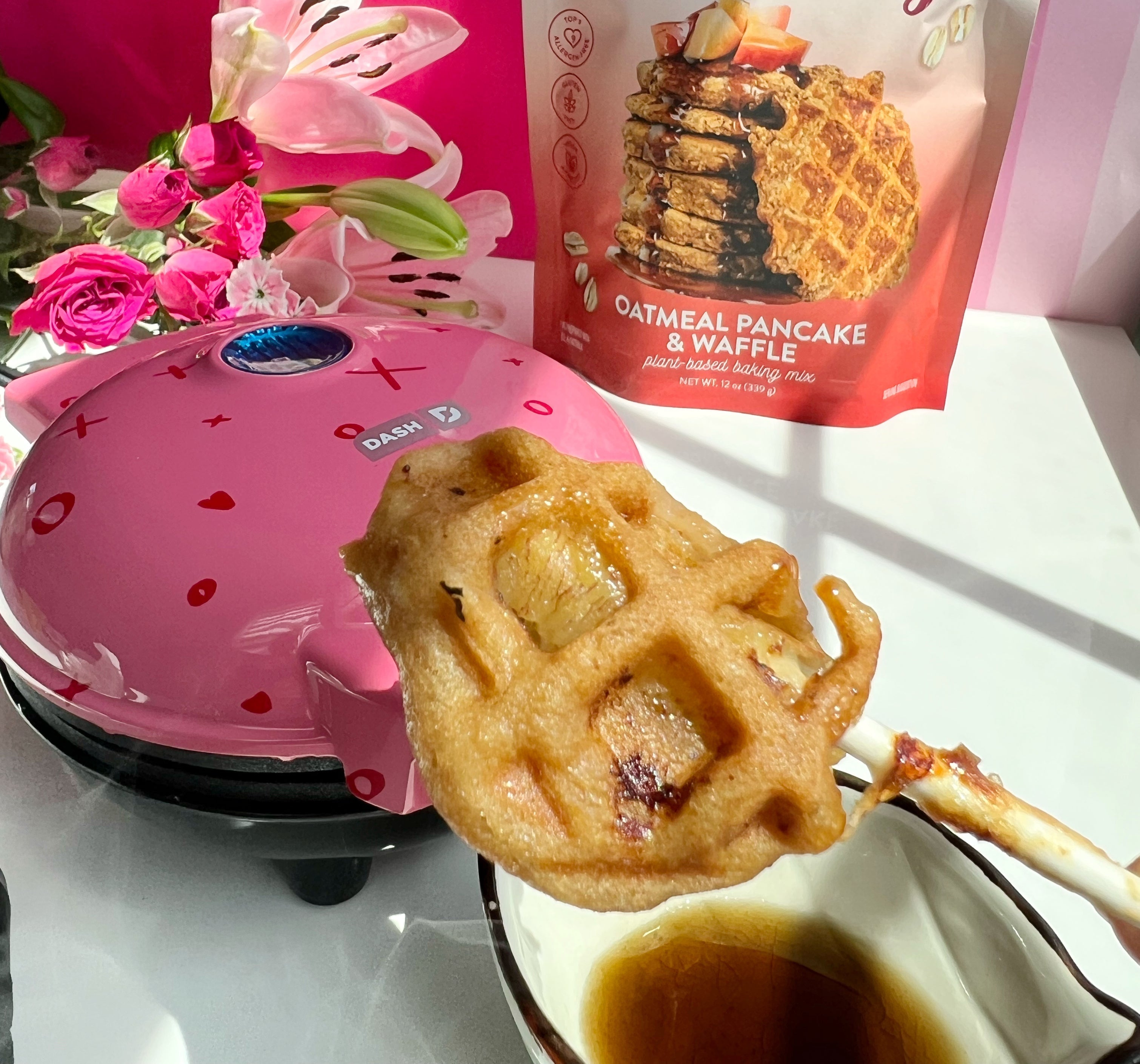Vegan, Gluten-Free Banana Waffle Pops – Bake Me Healthy
