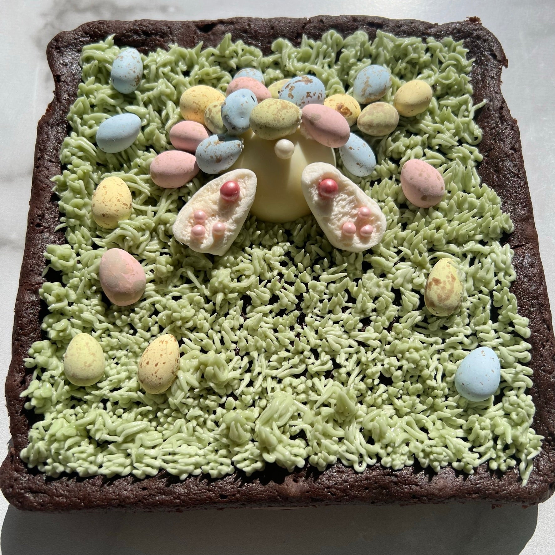 Easter Bunny Brownie Cake – Bake Me Healthy