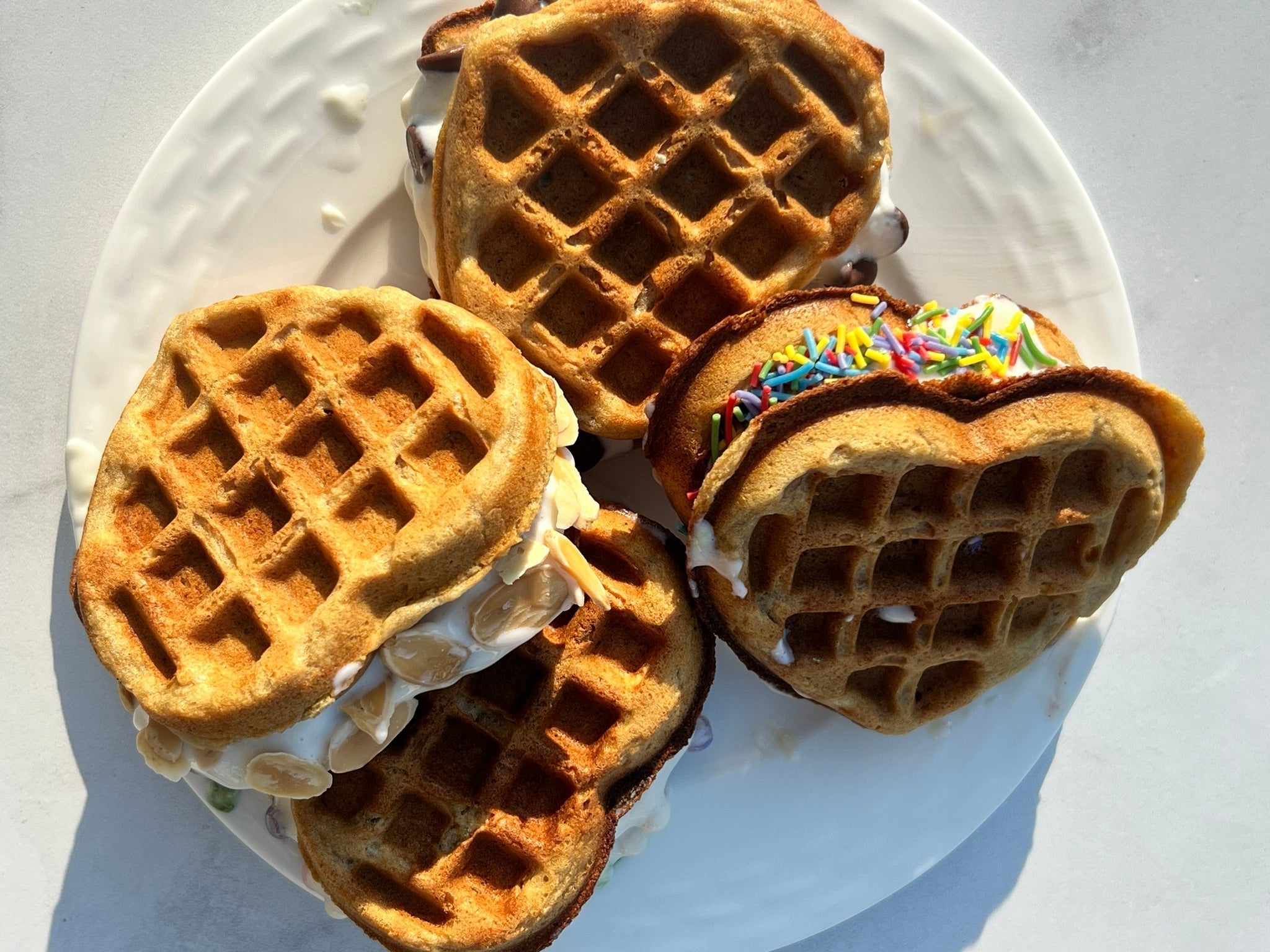 Vegan, Gluten-Free Ice-Cream Waffle Sandwiches – Bake Me Healthy