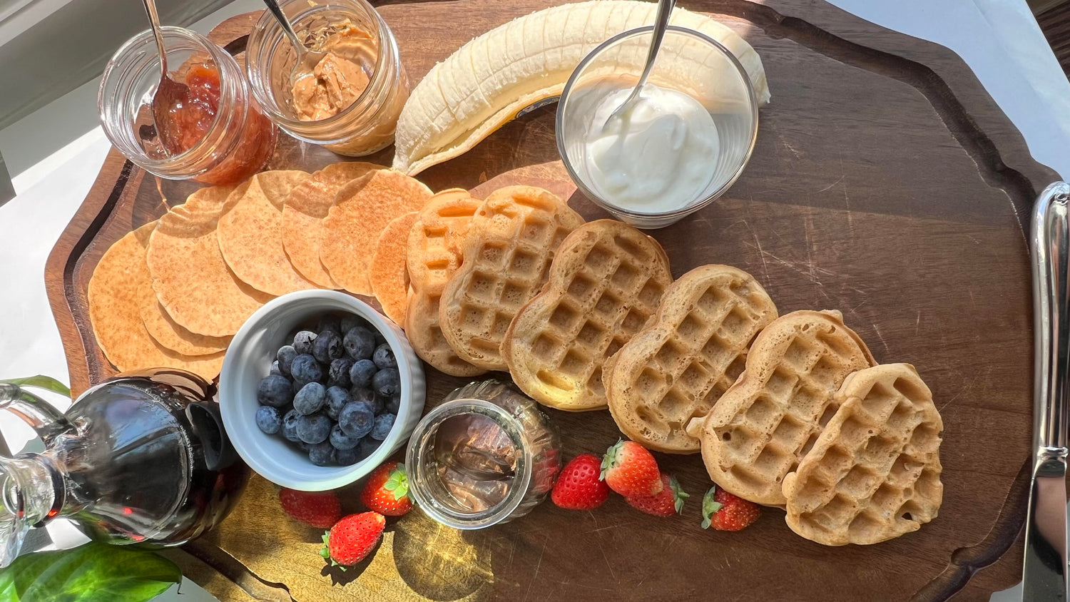 Ultimate Plant-Based Pancake & Waffle Charcuterie Board