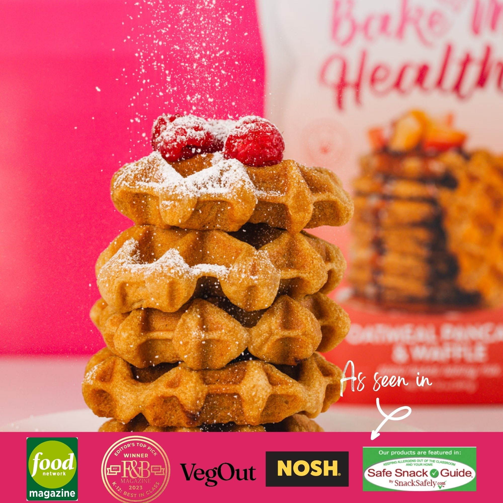 Vegan, Gluten-Free, Top 9 Allergen-Free, Upcycled Oatmeal Pancake & Waffle Mix