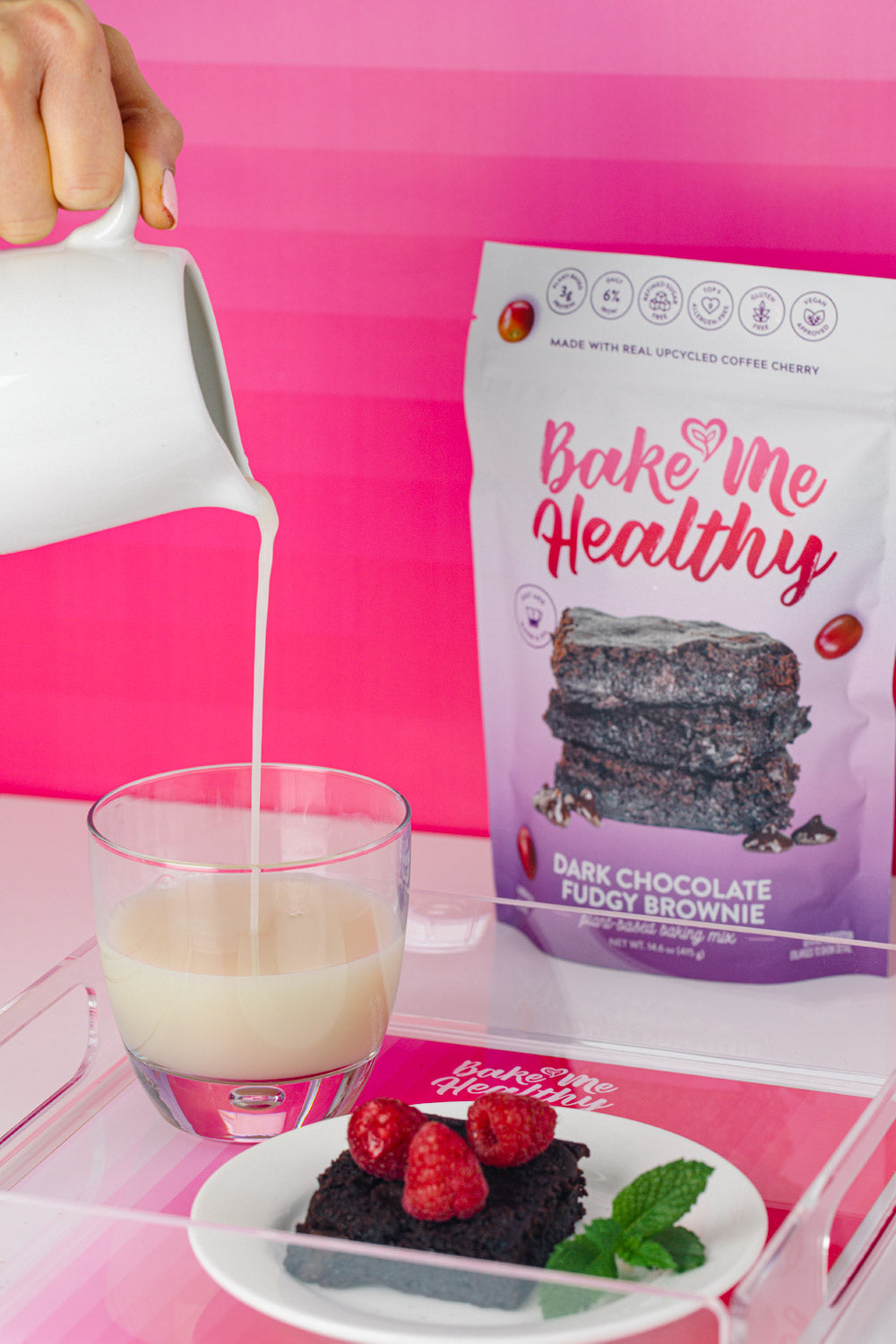 Bake Me Healthy Allergy-Friendly Dark Chocolate Fudgy Brownie Plant-Based Baking Mix