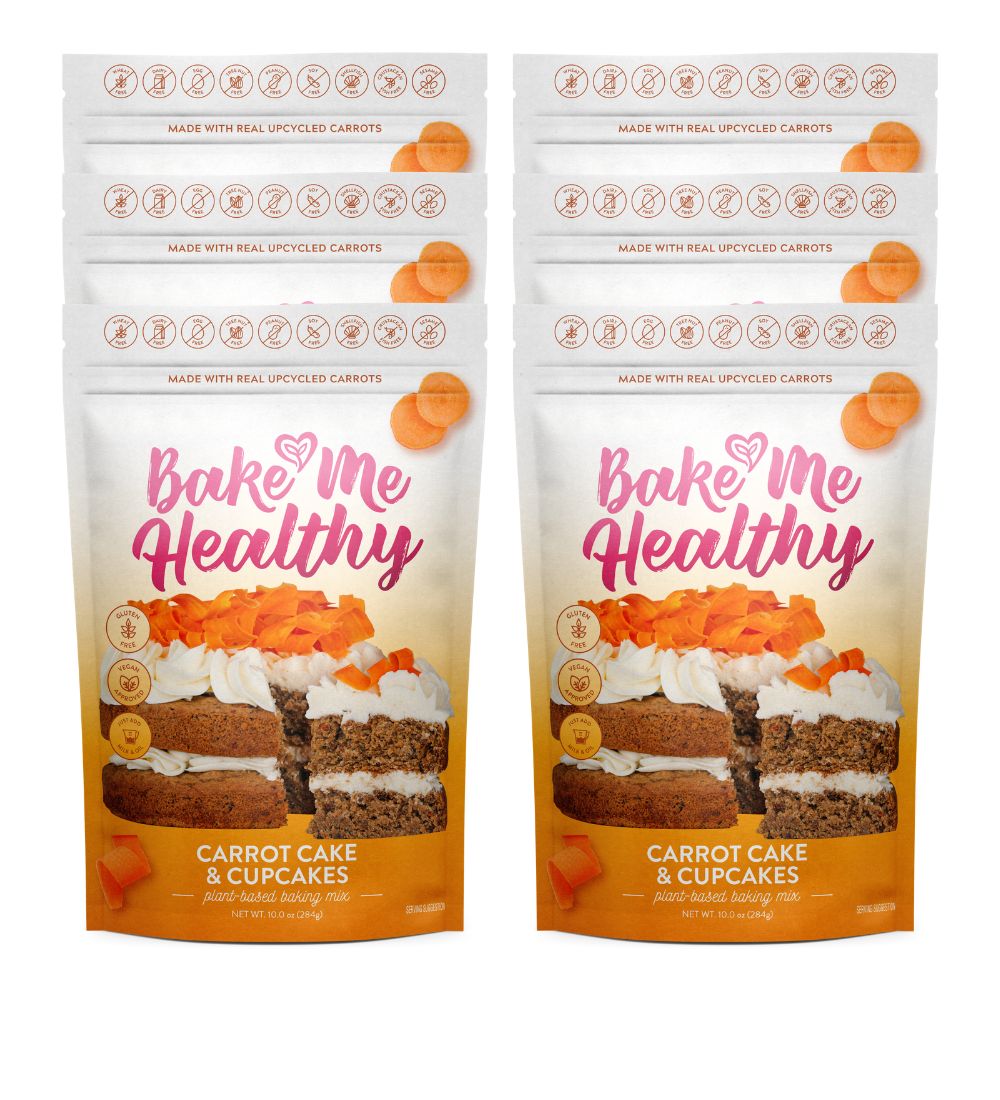 Vegan, Gluten-Free, Top 9 Allergen-Free, Upcycled Carrot Cake & Cupcake Mix