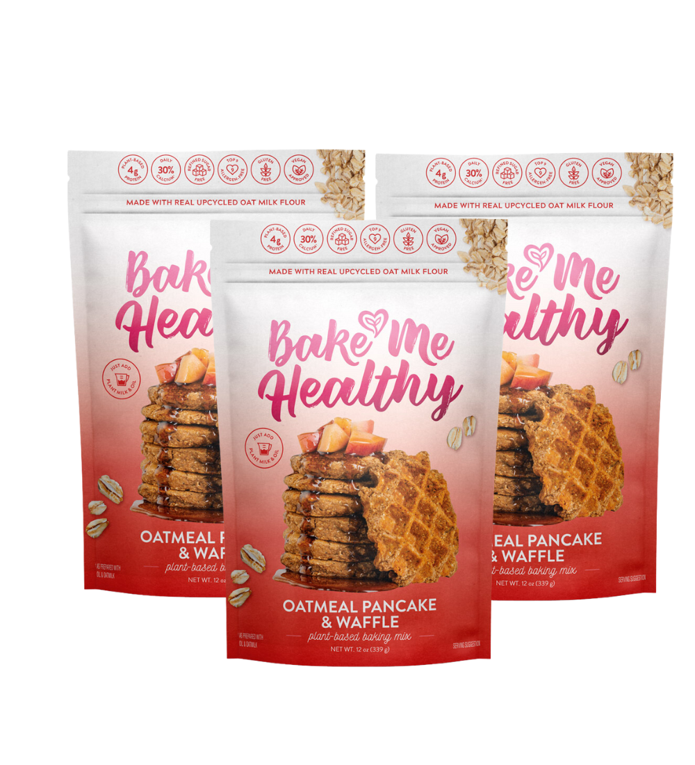 Oatmeal Pancake & Waffle Plant-Based Baking Mix - Bake Me Healthy
