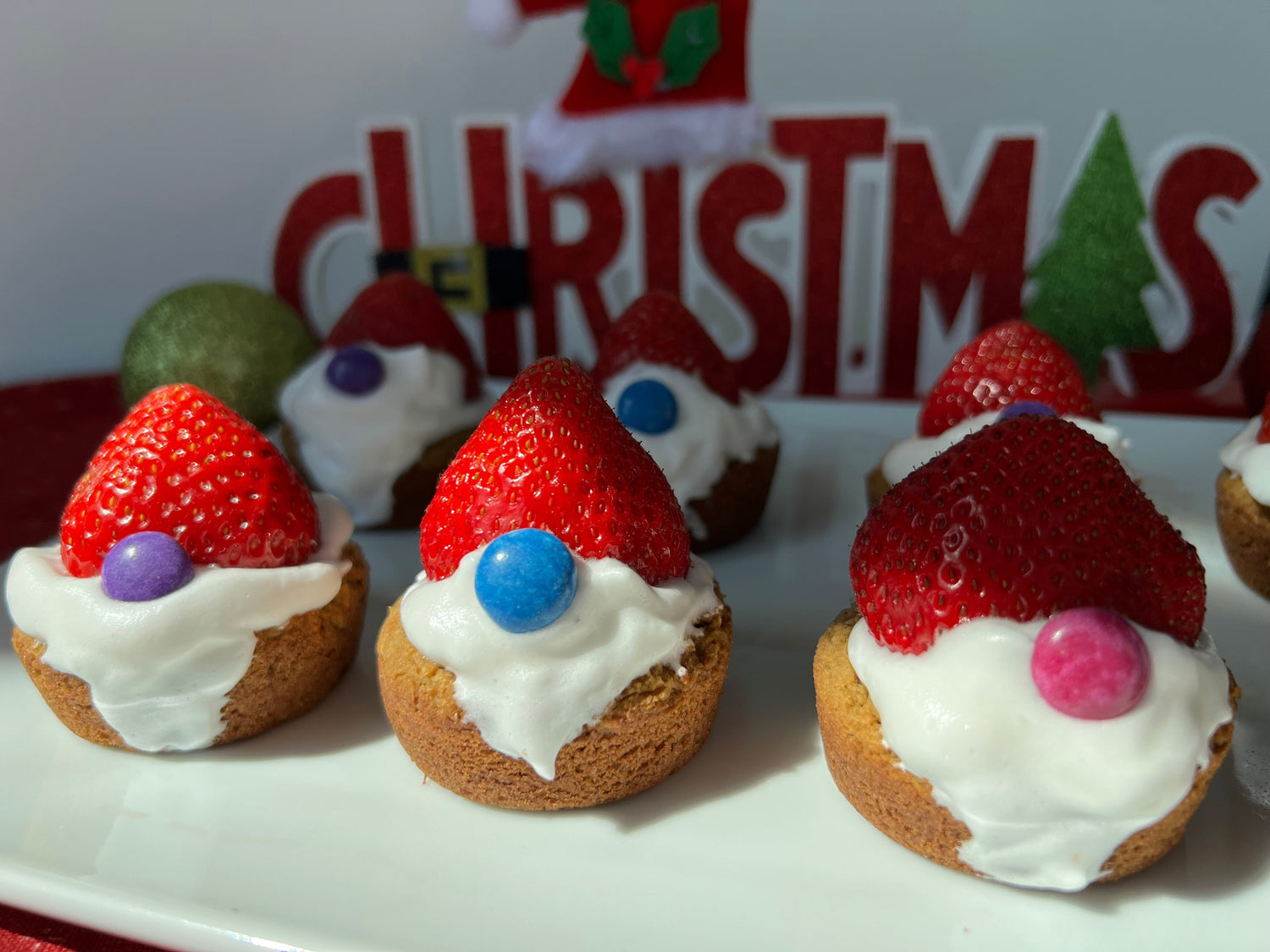 Santa Gnome Banana Bread Cups - Vegan, Gluten-Free