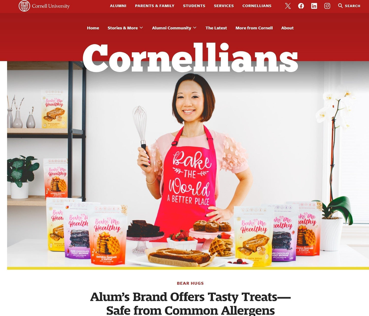 Cornellians magazine featuring Kimberle Lau