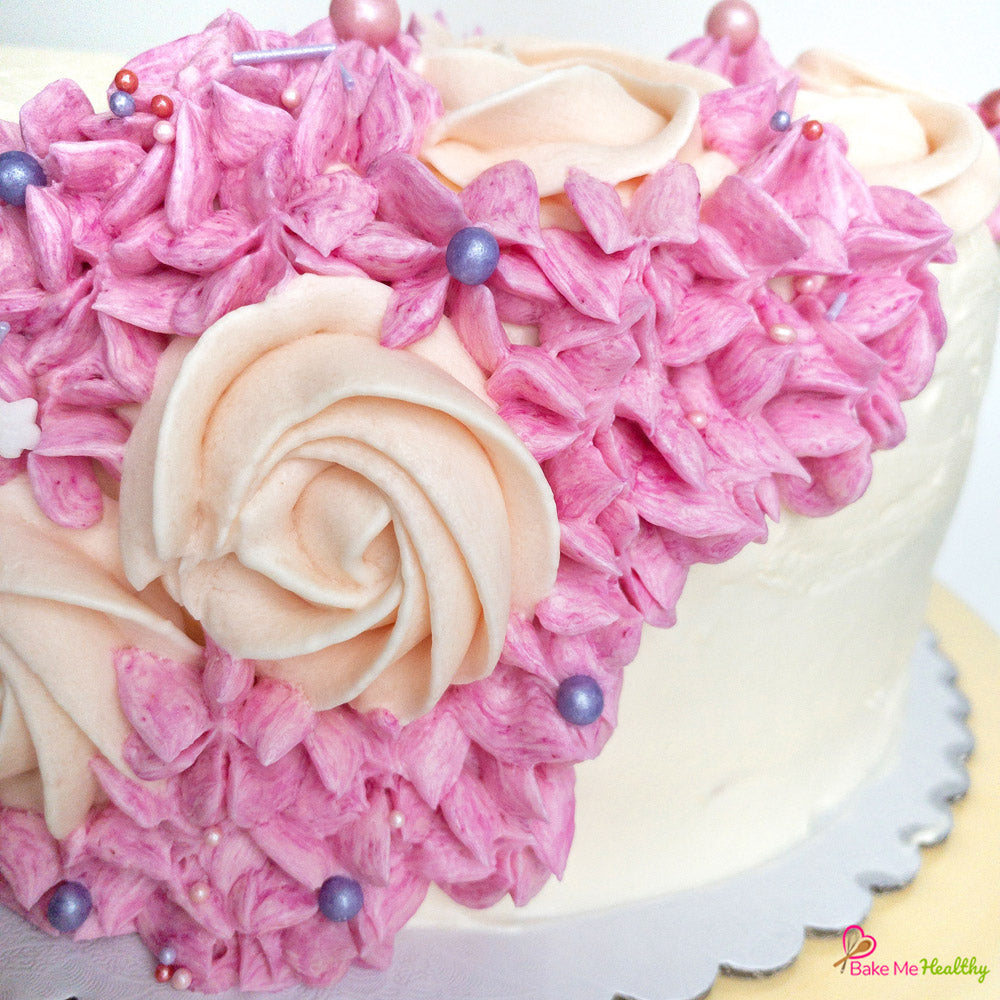 Vegan Floral Buttercream Cake