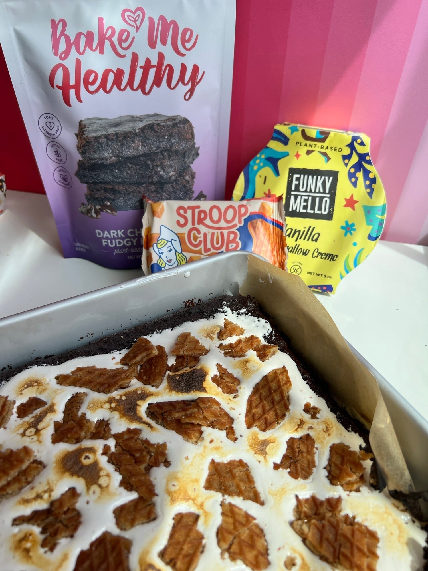 Vegan S'Mores Brownies