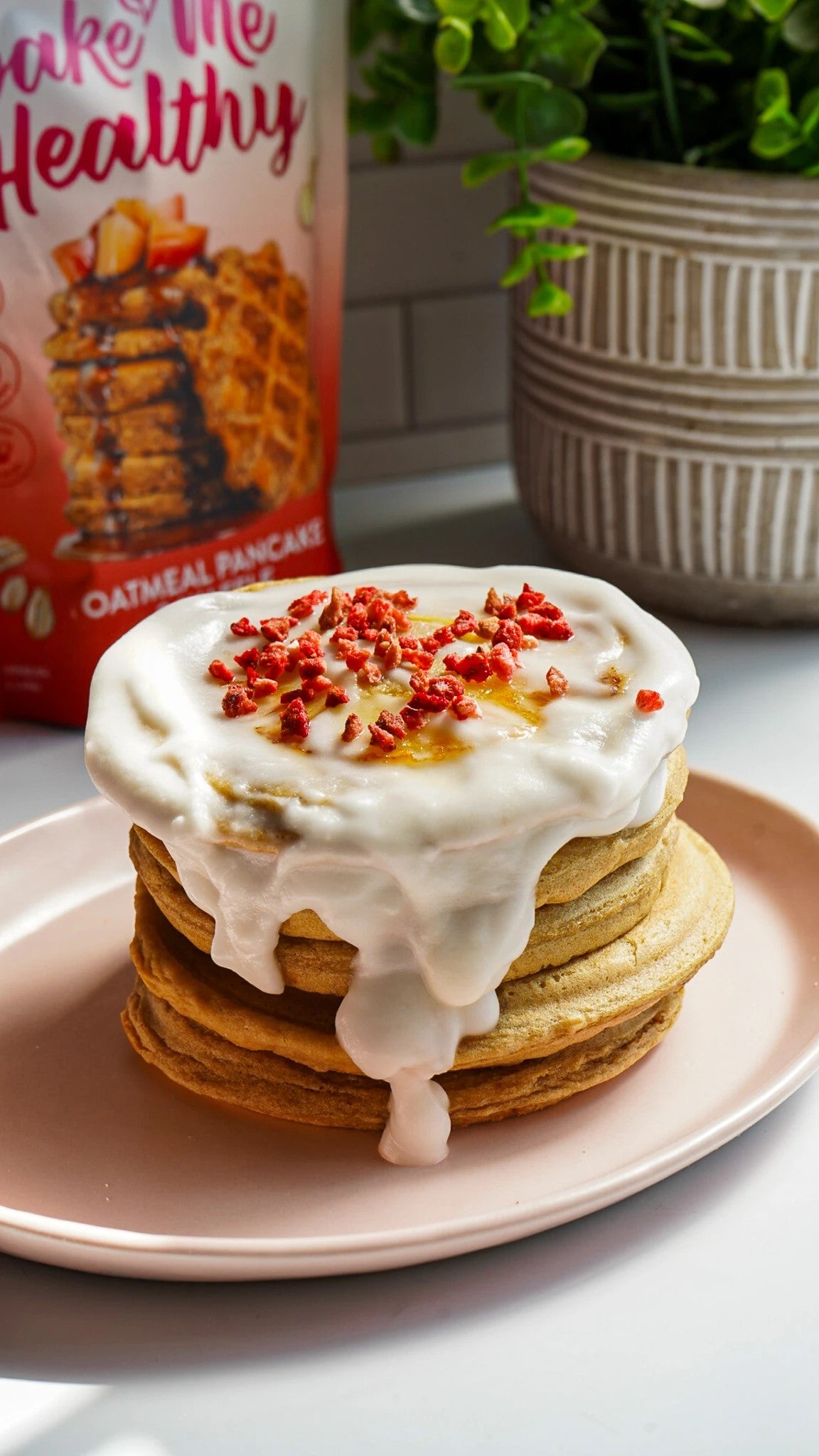 Pineapple Upside Down Colada Pancakes