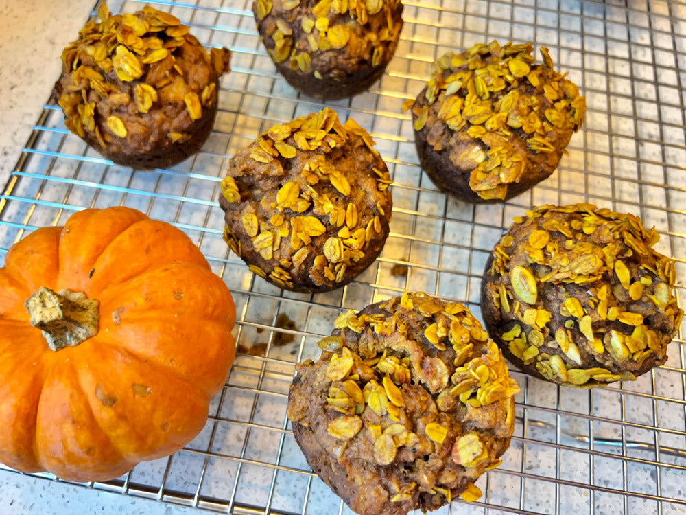 Pumpkin Muffins - Dairy-Free, Vegan, Refined Sugar-Free