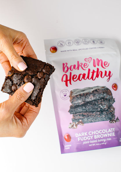Bake Me Healthy Allergy-Friendly Dark Chocolate Fudgy Brownie Plant-Based Baking Mix
