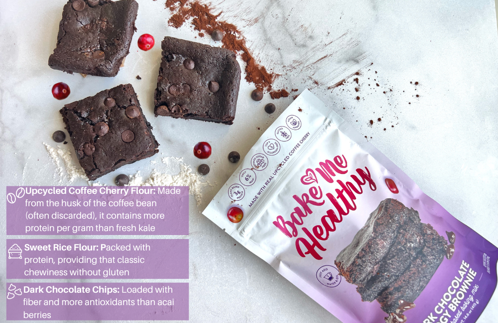 Bake Me Healthy Plant-Based & Allergy-Friendly Dark Chocolate Fudgy Brownie Baking Mix key ingredients