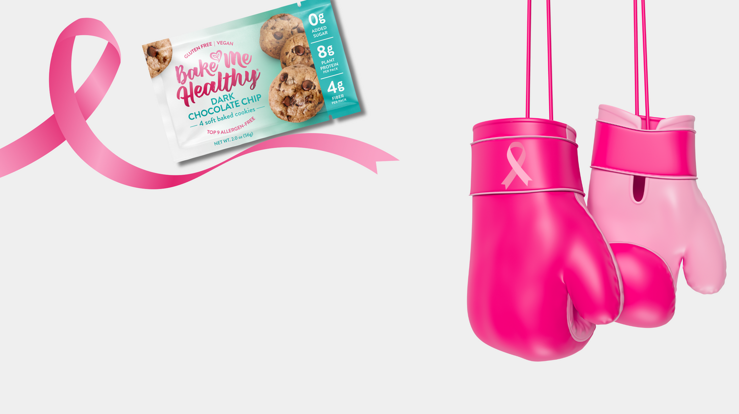 Bake Me Healthy celebrates October Breast Cancer Awareness Month with 10% of sales donated to Susan G. Komen Foundation