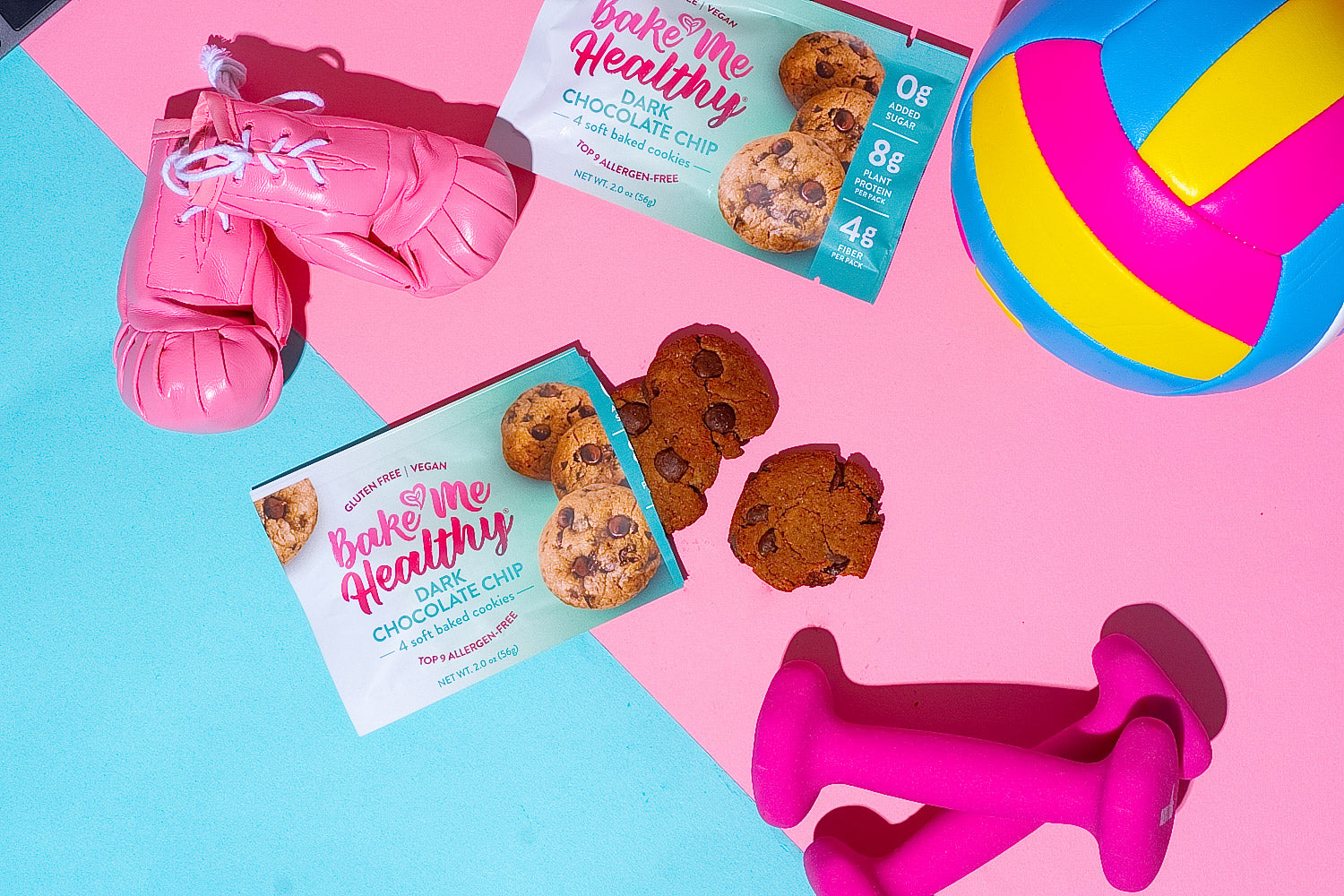 Dark Chocolate Chip Protein Cookies Allergy-Friendly, Sustainably Made - the perfect fitness treat