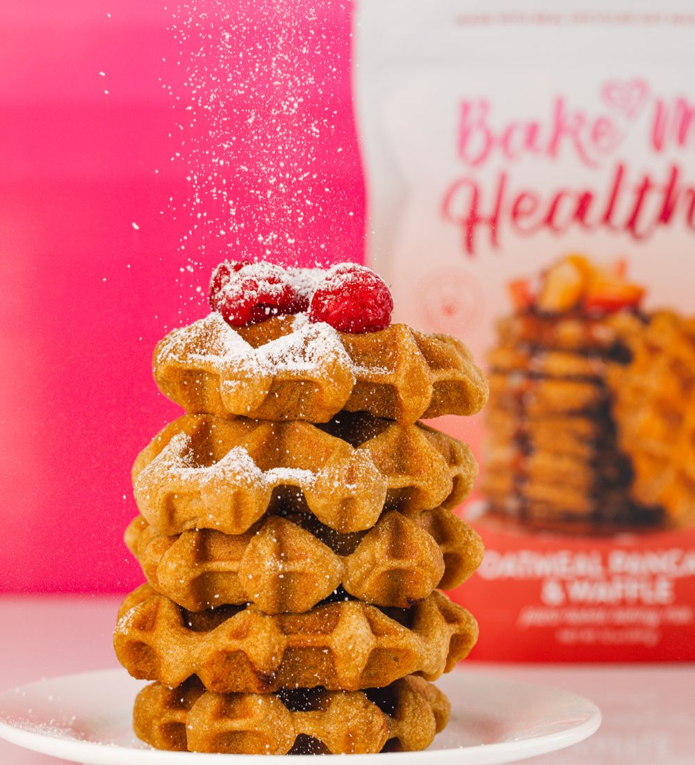 Bake Me Healthy Oatmeal & Pancake Waffle Mix Top 9 Allergen-Free, Gluten-Free, Vegan, Sustainable, Upcycled