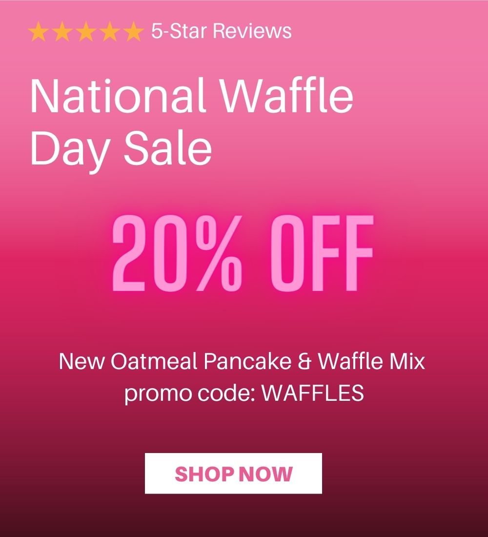 National Waffle Day Sale 20% off promo: WAFFLES