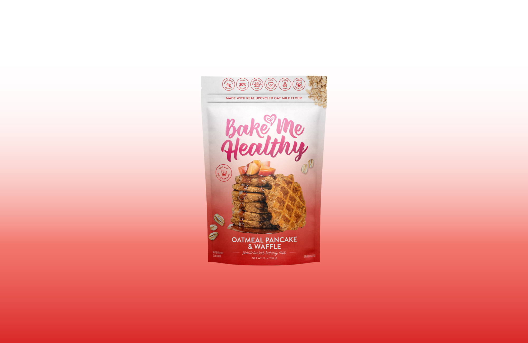 Bake Me Healthy Plant-Based & Allergy-Friendly Oatmeal Pancake & Waffle Baking Mix